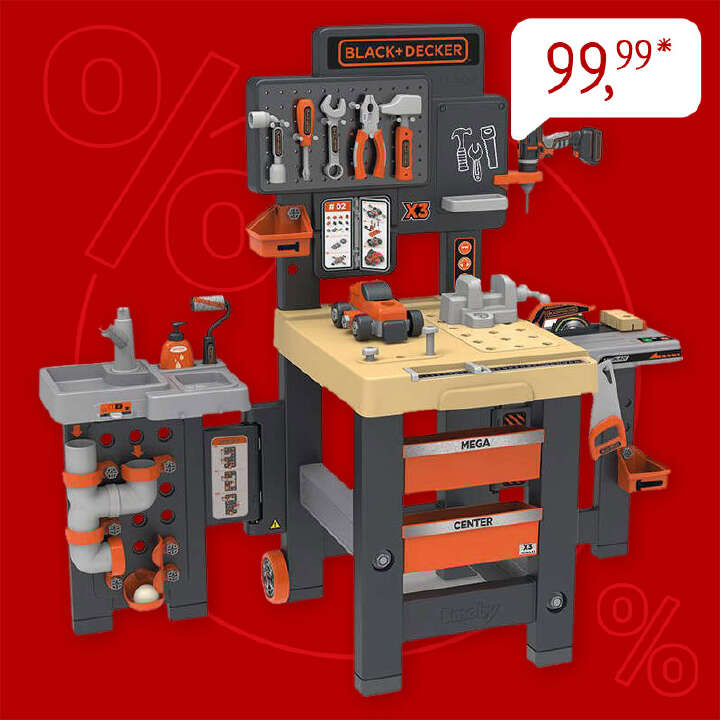 produkt smoby werkbank vor rotem hintergrund 800x800